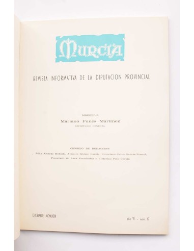 Murcia. Revista informativa de la Diputación...