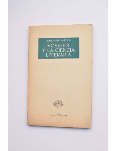 Vossler y la ciencia literaria