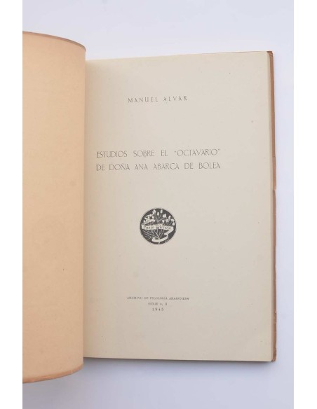Estudios sobre el octavario de Doña Abarca de Bolea