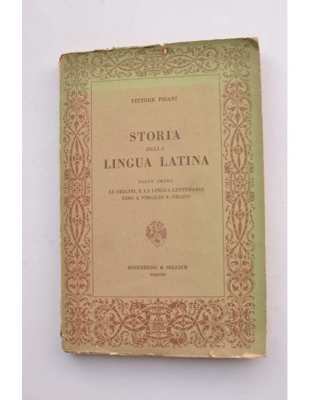 Le origini, el la lingua letteraria fino a Virgilio e Orazio