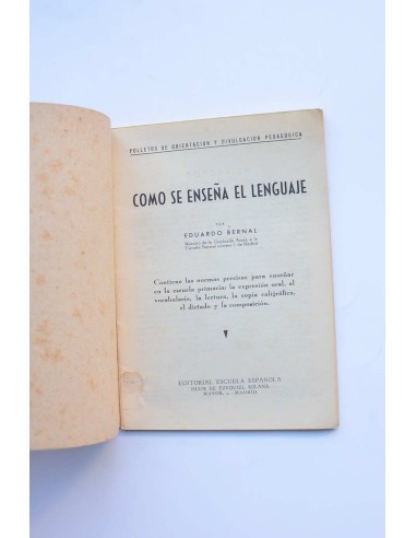 Como se enseña el lenguaje