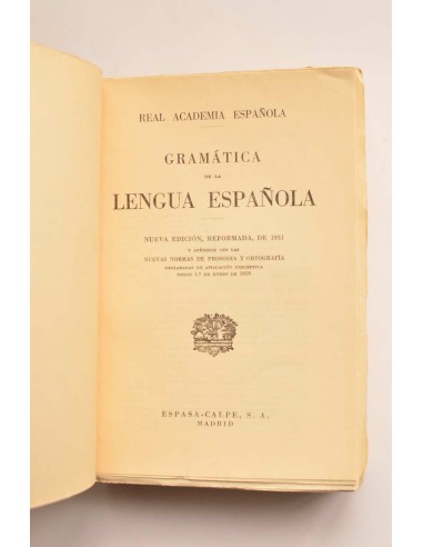 Gramática de la lengua española