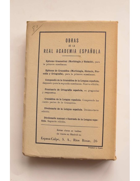 Gramática de la lengua española