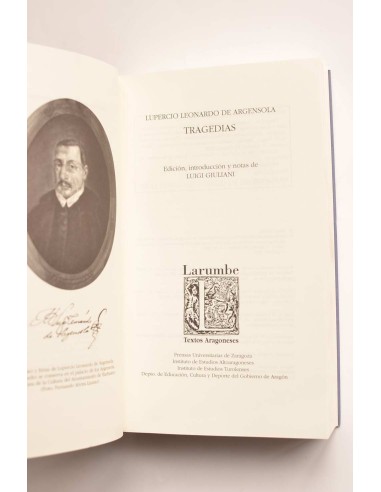 Lupercio Leonardo de Argensola. Tragedias