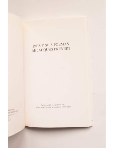 Diez y seis poemas de Jacques Prevert