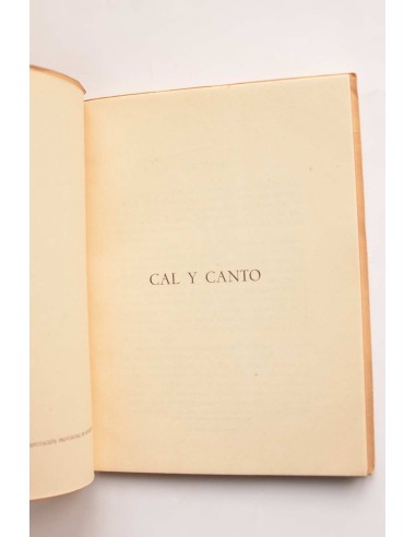 Cal y canto. Revista trimestral. nº 1. Otoño 1959