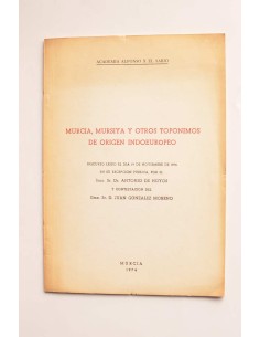 Murcia, mursiya y otros topónimos de origen indoeuropeo