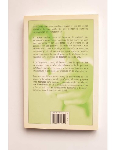 Autoestima y vida. El derecho de sentirse bien