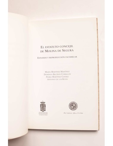 El estatuto concejil de Molina de Segura....