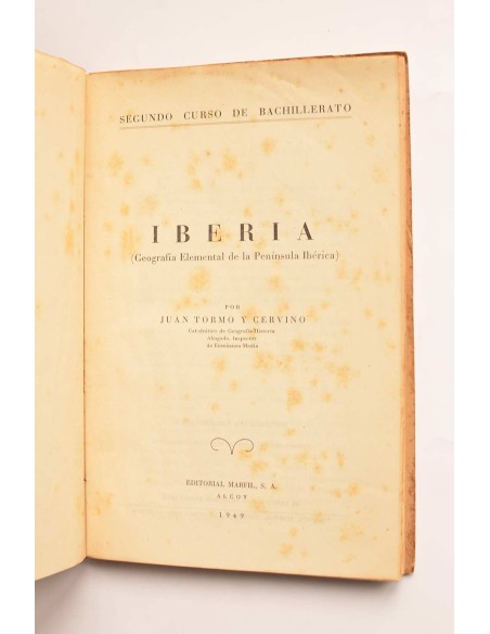 Iberia. Geografía de la península Ibérica. Segundo curso de Bachillerato