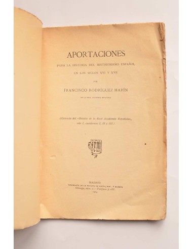 Aportaciones para la historia del histrionismo...
