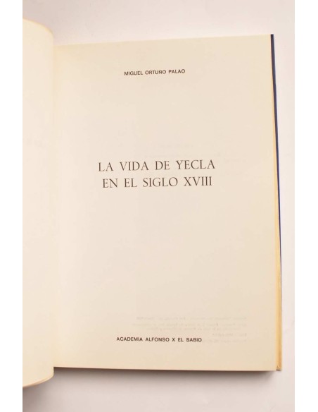 La vida de Yecla en el siglo XVIII