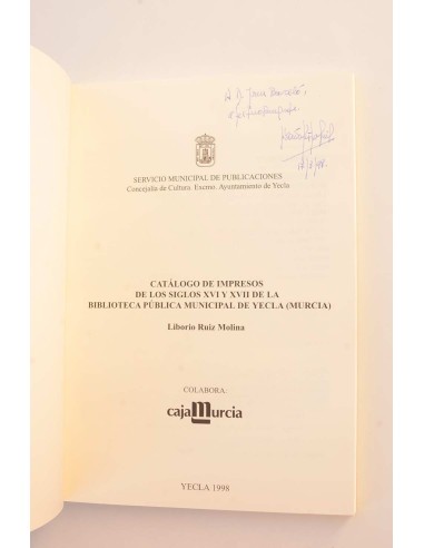 Catálogo impreso de los siglos XVI y XVII de la...