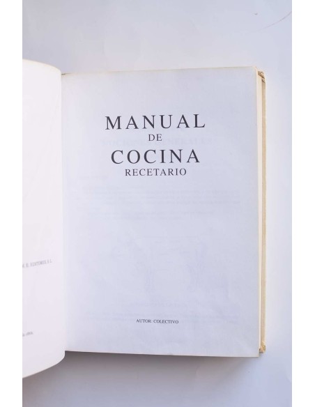 Manual de cocina : recetario