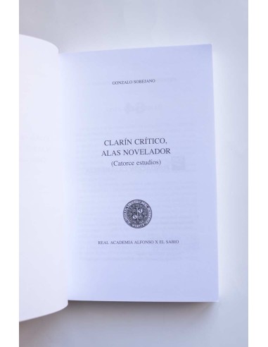 Clarín crítico, alas novelador (catorce estudios)
