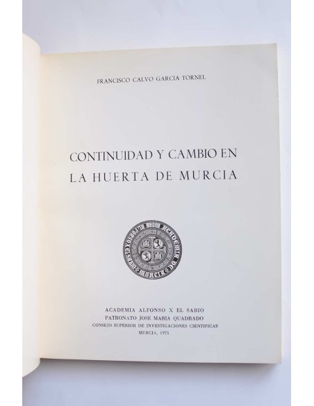 Continuidad y cambio en la Huerta de Murcia