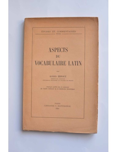 Aspects du vocabulaire latin