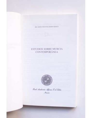 Estudios sobre Murcia contemporánea