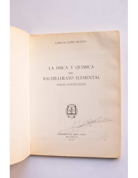 Temas de física y química contestados. Grado elemental