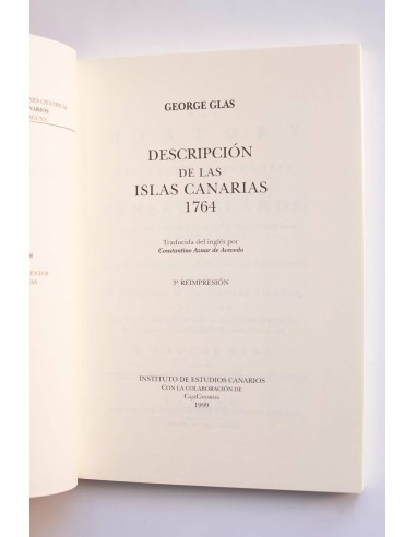 Descripción de las Islas Canarias 1764