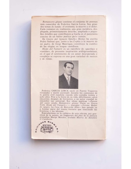 Romancero gitano - Llanto por Ignacio Sánchez Mejías - Diván de Tamarit
