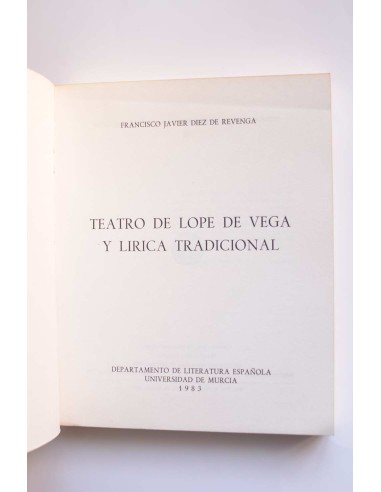 Teatro de Lope de Vega y lírica tradicional