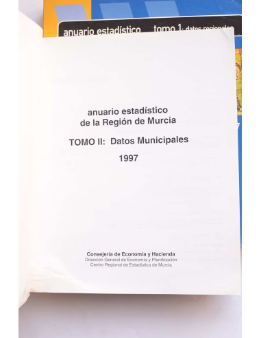 Anuario estadístico de la Región de Murcia....