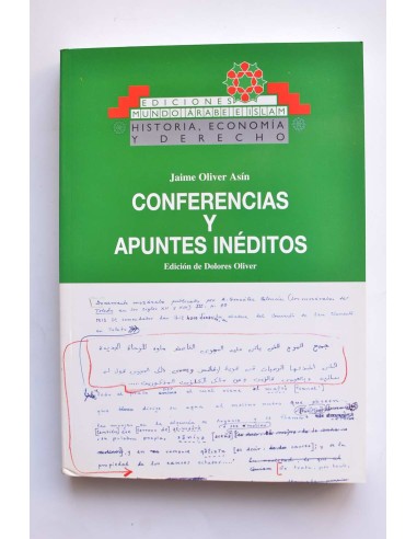Jaime Oliver Asín. Conferencias y apuntes inéditos