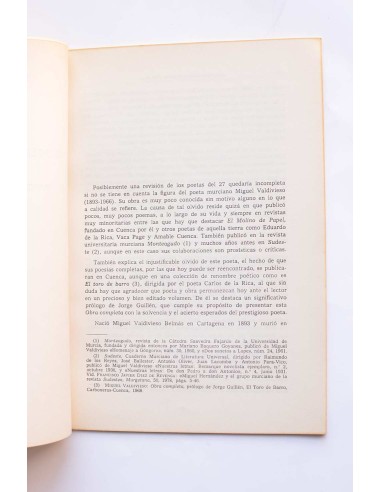 La poesía de Miguel Valdivieso