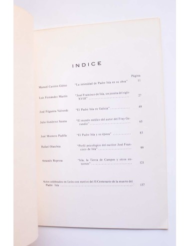 El padre Isla. Su vida, su obra, su tiempo