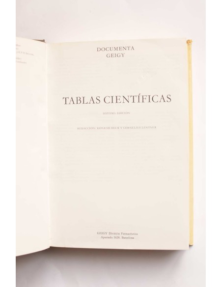 Tablas científicas