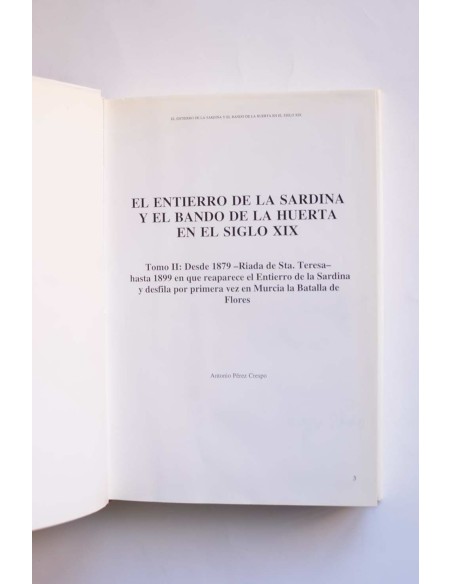 El Entierro de la Sardina y el Bando de la Huerta en el siglo XIX, Tomo II