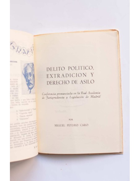 Delito político, extradición y derecho de asilo