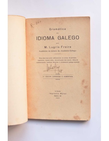 Gramática de idioma galego
