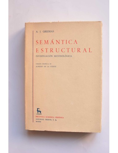 Semántica estructural. Investigación metodológica