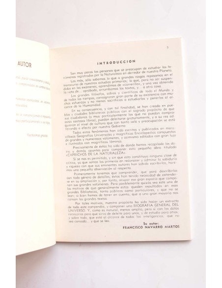 Caprichos de la naturaleza. Libro de lectura