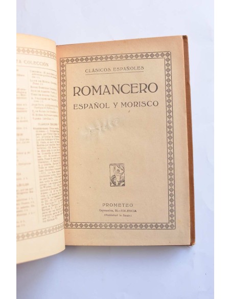 Romancero español y morisco