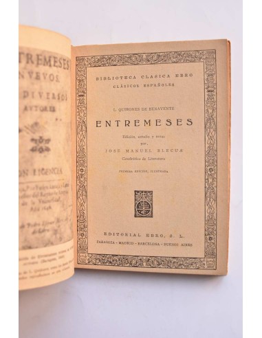 Entremeses. L. Quiñones de Benavente
