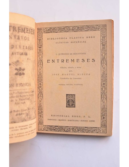 Entremeses. L. Quiñones de Benavente