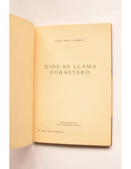 Dios se llama forastero