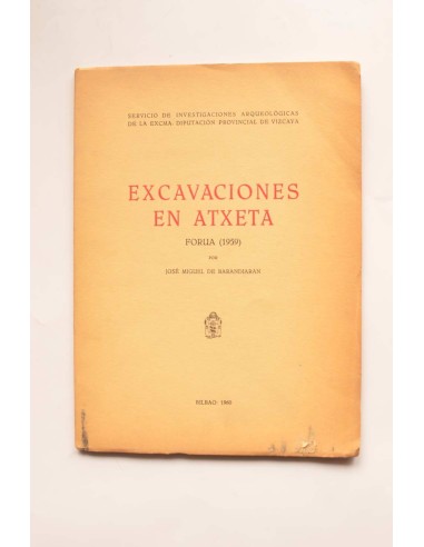 Excavaciones en Atxeta. Forua (1959)