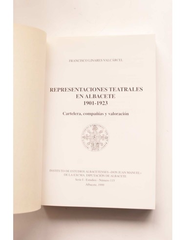 Representaciones teatrales en Albacete 1901 - 1923