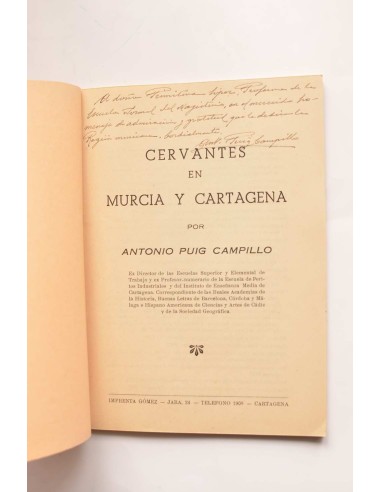 Cervantes en Murcia y Cartagena