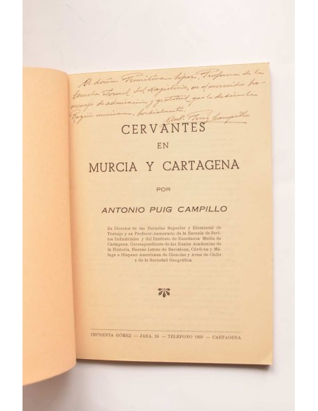 Cervantes en Murcia y Cartagena