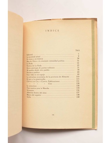 Cal y Canto. Revista trimestral. nº 4. Marzo 1961
