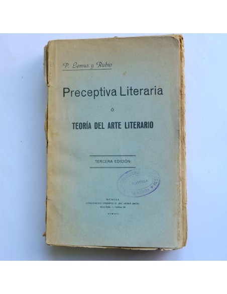 Preceptiva literaria o Teoría del arte literario