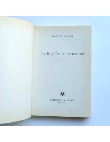 La lingüística estructural