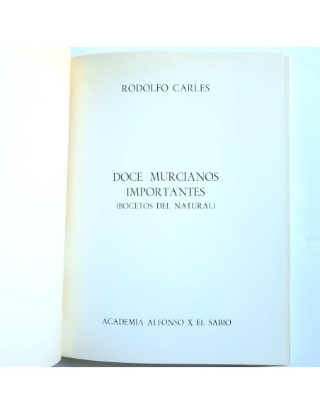 Doce murcianos importantes : bocetos del natural