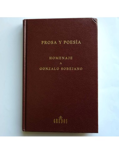 Prosa y Poesía. Homenaje a Gonzalo Sobejano