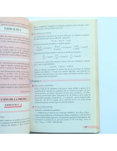 Selectividad. Química. Pruebas de 1990. C.O.U.